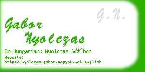 gabor nyolczas business card